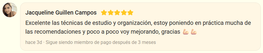 Reseña de 5 estrellas de Jacqueline Guillen Campos